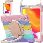 New Two Cases For Ipad 8Th 7Th Generation Ipad 10 2 Inch Case 2020 2019 For Kids Girls Colourful Pink Cheery Pink