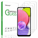 3 Pack Beukei Compatible For Samsung Galaxy A03S Screen Protector Tempered Glass Touch Sensitive Case Friendly 9H Hardness For Galaxy A03 Core Galaxy A03S