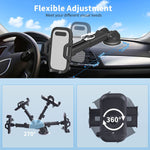 Cell Phone Holder Car Upgraded 4 In 1 Car Phone Holder Mount Can Rotate 360 Suitable For Car Dashboard Windshield Universal Iphone Car Mount Compatible With Most 4 7 Inch Phones