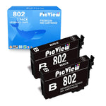 2 Pack 802 Black Ink Cartridge Replacement For Epson 802Xl T802 T802Xl T802Xl120 For Epson Workforce Pro Wf 4740 Wf 4730 Wf 4720 Wf 4734 Ec 4040 Ec 4030 Ec 4020