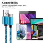 Type C Charging Cable 2Pack C Charger Cord 3Ft Fast Charging Android Charger Cables Power Cord For Samsung Galaxy S21 S20 S10 S8 A71 A51 A50 A20 A10E Lg K51 Stylo 6 5 4 Q7 G6 Google Pixel 6 5 4 4A 3A