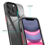 Kdtong Slim Fit Compatible With Iphone 13 Pro Max Case Support Wireless Charging Honeycomb Silicone Flexible Thin Shockproof Cover Protection Phone Case For Women Men Clear