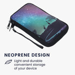 Kwmobile Neoprene Sleeve For Smartphone Size Xl 6 7 6 8 Shock Absorbing Pouch Case Protective Phone Bag Starry Giraffes Black Dark Blue Dark Pink
