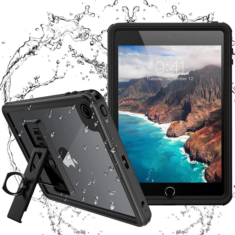 New For Ipad Mini 5 Waterproof Case With Built In Screen Protector Full Body Rugged Kickstand Shockproof Dustproof Ip68 Waterproof Case For Ipad Mini 5Th