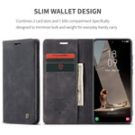 Ueebai Wallet Case For Samsung Galaxy S21 Fe 5G Premium Pu Leather Case Vintage Matte Wallet Flip Cover Card Slots Magnetic Closure Stand Function Folio Shockproof Full Protection Black