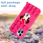 Joysolar Red Minnie With Suction For Iphone 13 Pro Case New Unique Fun Funny Soft Silicone Cute Kawaii Cartoon Adsorption Cover Cases For Girls Boys Kids Teens For Iphone 13 Pro 6 1