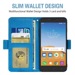 New For Alcatel Tetra Wallet Case And Tempered Glass Screen Pr