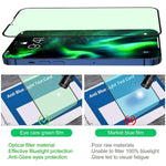 Ivachell Compatible With Iphone 13 Pro Max Screen Protector Eyes Protection Anti Blue Light 4 2 4 Pack Tempered Glass 2 Pack Camera Lens Protector Bluelight Blocking Full Coverage 6 7 Inch