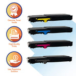 Re Coded Oem Toner Cartridge Replacement For Xerox Phaser 6600 And Xerox Workcentre 6605 106R02225 106R02226 106R02227 106R02228 High Yield 4 Pack