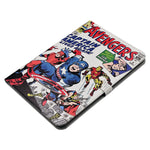 New Ipad 10 2 Case 2021 Ipad 9Th 8Th 7Th Generation Case 2020 2019 Cartoon Comic Superhero Alliance Leather Flip Case Multi Angle Viewing Stand Protector