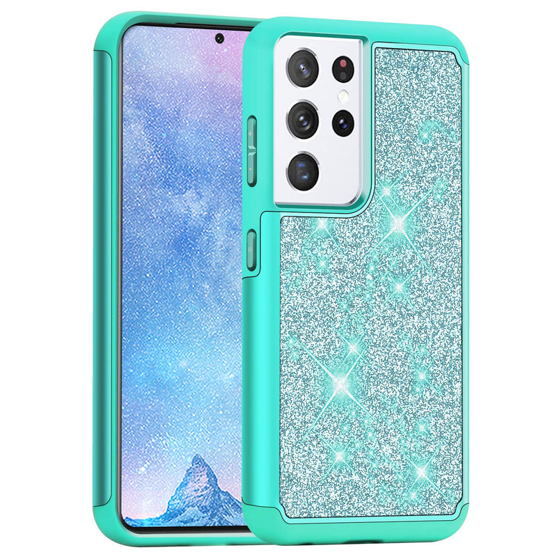 J D Case Compatible For Samsung Galaxy S21 Ultra Case Glittering Armorbox Dual Layer Anti Shock Hybrid Protective Rugged Case For Galaxy S21 Ultra Case Not For Galaxy S21 S21 S21 Plus