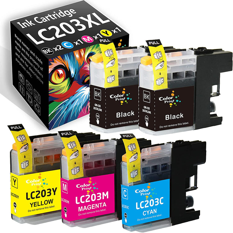 Colorprint Compatible Lc203Xl Ink Cartridge Replacement For Lc203 Xl Lc 203Xl Lc201Xl Work With Mfc J480Dw Mfc J880Dw Mfc J680Dw Mfc J885Dw Mfc J4420Dw Mfc J460