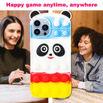 Joysolar Ears Panda For Iphone 13 Pro Max Case Silicone Cases Cute Design Lucky Funy Unique Character Cartoon Cool Kawaii Fashion Fun Fidget Cover For Boys Girls Youth For Iphone 13 Pro Max 6 7