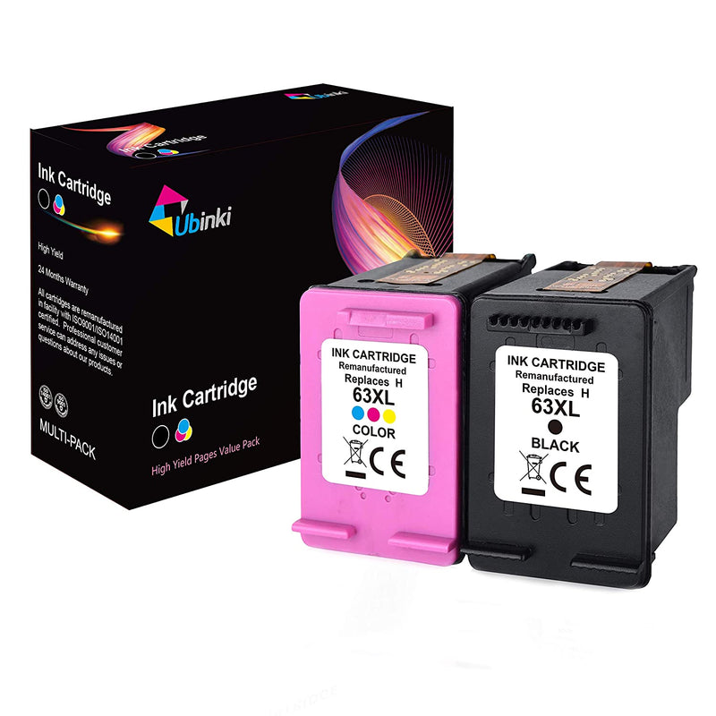 Ink Cartridge Replacement For Hp 63Xl 63 Xl Black And Color Use With Hp Officejet 5255 5258 3830 3833 4650 Envy 4520 4516 Deskjet 1112 2132 3633 3634 Printer1