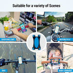 Scarlet Macaw Motorcycle Bike Phone Mount Sturdy Anti Shake Easy To Install Cradle Clamp 360 Rotation Silicone Cell Phone Holder For Bike Handlebar Compatible With Iphone Samsung More