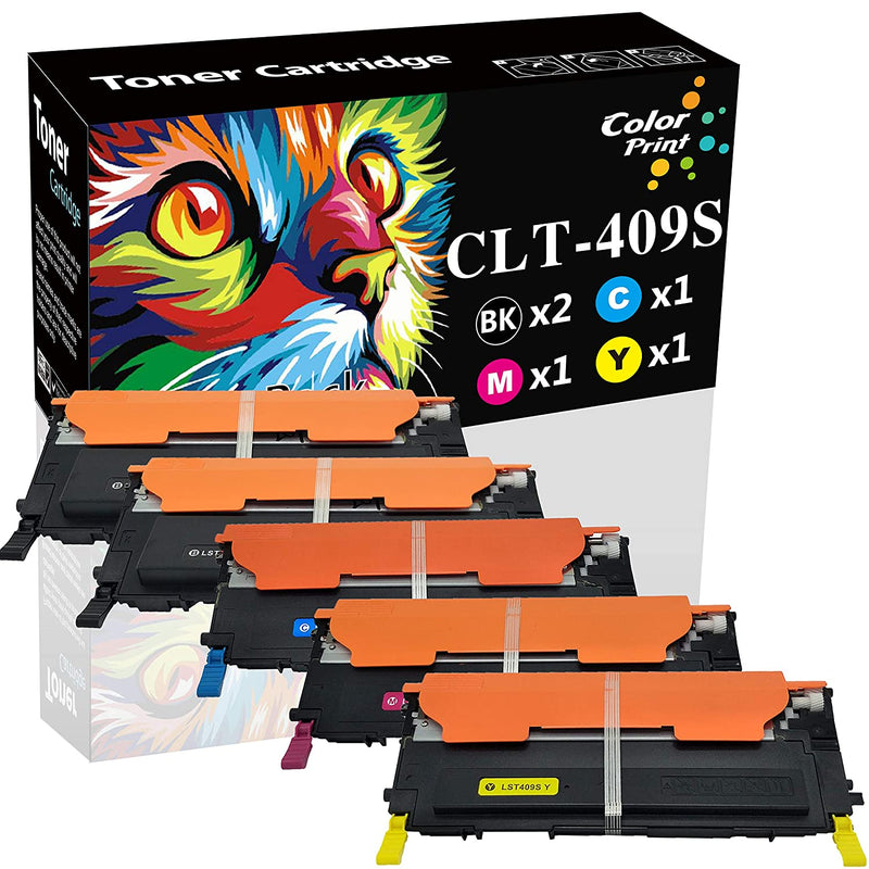 5 Pack Compatible 409S Toner Cartridge Replacement For Samsung Clt 409S Clt409S Work With Clp315 Clp 315 Clp 310 Clp 310N Clp 315W Clx 3170 Clx 3175Fn 3175Fw 31