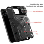 Nillkin Compatible For Iphone 12 Pro Max Case Camshield Armor Case With Slide Camera Cover Pc Tpu Impact Resistant Bumpers Case With Ring Kickstand For Iphone 12 Pro Max 6 7 Inch 2020 Black