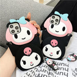 Txgot For Iphone 13 Pro Case 3D Cartoon Kuromi And My Melody Kawaii Cute Fun Funny Silicone Design Fashion Cool Unique Phone Cases For Iphone 13 Pro 6 1Inch