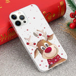 Wirvyuer Christmas Case For Iphone 13 Pro Max Xmas Cute 3D Cartoon Elk Design Soft Silicone Tpu Slim Shockproof Protective Clear Case For Girls Children Women Gifts For Iphone 13 Pro Max Elk