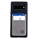 Dockem Wallet Case For Google Pixel 6 With 2 Credit Card Holder Pockets Luxe N2T Black And Grey
