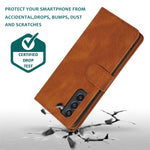 Lbyzcase Wallet Case For Galaxy S21 Fe 5G2022 Release Folio Flip Leatherwrist Strapzipper Pocketcredit Holder Phone Case Cover For Samsung Galaxy S21 Fe 5Gfan Edition Brown