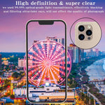 2 Pack Gahoga Camera Lens Protector Compatible For Iphone 13 Pro6 1 13 Pro Max6 7 Electroplating Anti Reflection Treatment Alloy Frame Hd Shatterproof With Cleaning Kit Gold