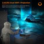 5G WiFi And Bluetooth V10 Projector 9500L Full HD 1080P With Carry Bag 4K Supported