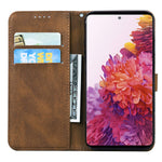 Lemaxelers Samsung Galaxy S21 5G Case Slim Premium Leather Flip Wallet With Card Holder Magnetic Closure Protective Phone Case Cover For Samsung Galaxy S21 5G Butterfly Brown Cy3