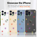 Urarssa Compatible With Iphone 13 Pro Max Case Cute Love Heart Pattern Crystal Clear Transparent Design For Women Girls Soft Tpu Bumper Shockproof Protective Cover For Iphone 13 Pro Max Hollow Heart
