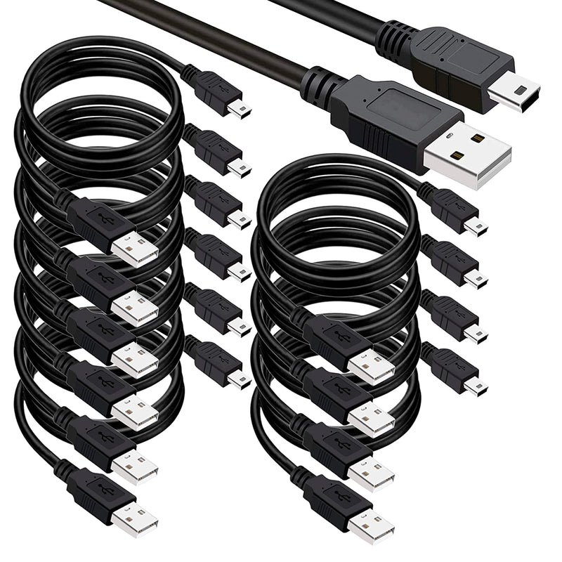 New Saitech It 10 Pack 3 Ft Usb 2 0 A To Mini 5 Pin B Cable For External H