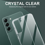 Lesanm For Samsung Galaxy S22 Plus Crystal Clear Cover Thin Slim Flexible Tpu Rubber Soft Silicone Protective Phone Case Cover