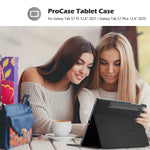 New Procase Slim Stand Protective Case Bundle With Privacy Screen Protector For Galaxy Tab S7 Fe 2021 Galaxy Tab S7 Plus 2020