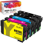 Ink Cartridge Replacement For Epson 802Xl 802 T802Xl T802 To Use With Workforce Pro Wf 4720 Wf 4730 Wf 4734 Wf 4740 Ec 4020 Printer 2 Black 1 Cyan 1 Magenta