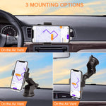 Wireless Car Charger Mount 10W Qi Fast Charging Auto Clamping Car Mount Windshield Dashboard Air Vent Phone Holder For Iphone Xs Max Xr X 8 8 Plus Samsung Galaxy S10 S10 S9 S9 S8 Note 9