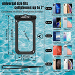 Jinnyto Waterproof Phone Pouch Ipx8 Underwater Dry Bag With Lanyard Compatable For Iphone 13 12 Pro Max Beach Accessories Up To 6 9 Water Proof Phone Slip Pink