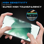 2 2 Packgalaxy S22 Screen Protector Hd Clear Tempered Glass Ultrasonic Fingerprint Support 3D Curved Scratch Resistant Bubble Free For Galaxy S22 5G Glass Screen Protector