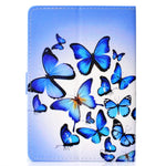 Case For 9 6 10 5 Inch Display Tablet Cute Wallet Stand Case Galaxy Tab Case 9 6 9 7 10 1 10 4 10 5 Tab M10 Plus Case 10 3 Fire Hd 10 Case Ipad 9 7 10 2 10 5 Inch Case Blue Butterfly
