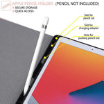 New Bluetooth Case For Ipad 10 2 Keyboard Case 2020 Ipad 8Th Generation Detachable Wireless Keyboard Leather Case With Pencil Holder Cover Auto Wake Sleep
