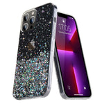 Lapopnut Compatible With Iphone 13 Pro Max Case Cute Clear Glitter Sparkle Bling Shining Stars Protective Phone Cases For Women Girls Flexible Slim Silicone Bumper Cover For Apple Iphone 13 Pro Max