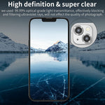 2 1 Wsken For Iphone 13 6 1 Inch Iphone 13 Mini 5 4 Inch Camera Lens Protector Glitter Hd Tempered Glass Diamond Camera Screen Protector Shockproof Cover Film Sparkle