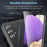 2 3 Pack Lk 2 Pack Screen Protector Compatible With Samsung Galaxy A32 5G 3 Pack Lens Protector With Alignment Tool 9H Tempered Glass Anti Scratch Anti Glare Bubble Free Immaculate Cutting
