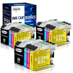 Lc20E Xxl Compatible Ink Cartridge Replacement For Brother Lc20Exxl Lc20E Work For Mfc J985Dw Mfc J775Dw Mfc J5920Dw Mfc J775Dwxl Mfc J985Dwxl 3 Black 3 Cyan