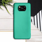 Kwmobile Tpu Case Compatible With Xiaomi Poco X3 Nfc Poco X3 Pro Case Soft Slim Smooth Flexible Protective Phone Cover Metallic Turquoise