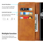 Havaya For Samsung Galaxy A13 5G Rfid Blocking Wallet Case Light Brown