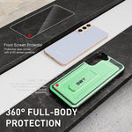 Bwy For Samsung S22 Plus Case Military Grade Shockproof Protective Rugged Case With Screen Protector For Samsung Galaxy S22 Plus 5G 6 6 Phone Durable Kickstand Green