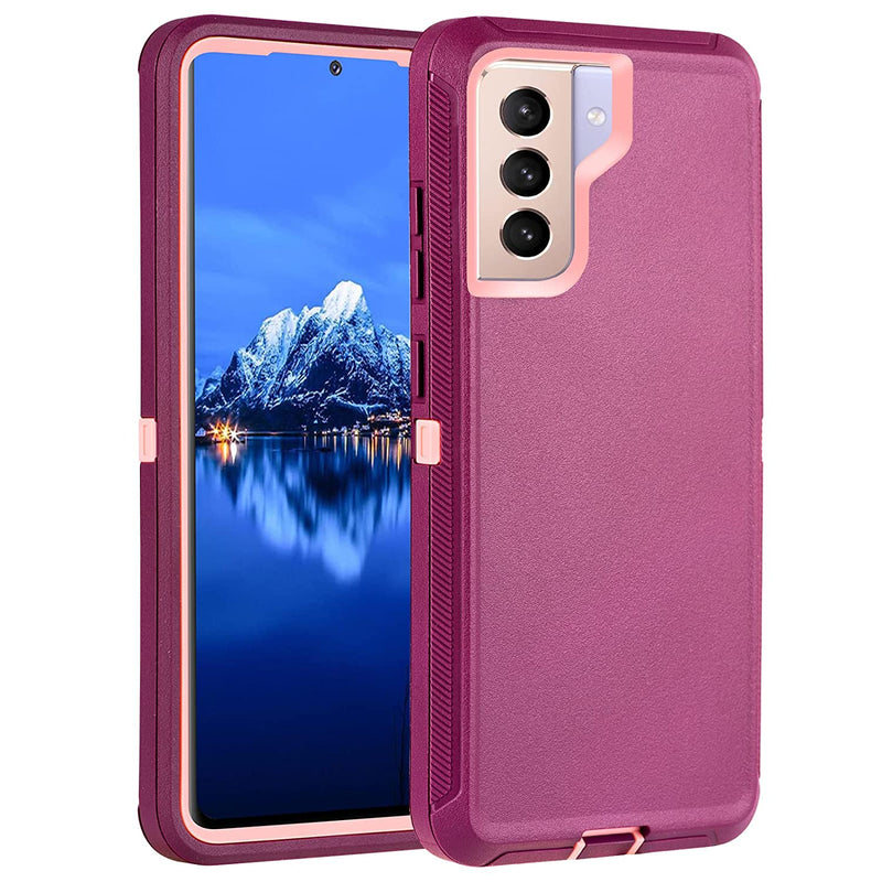 Jietwu Case For Galaxy S22 Case Drop Shock Dust Protection Strong And Durable Heavy Duty Full Body Rugged For Samsung Galaxy S22 5G Purple