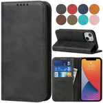 Iphone 13 Pro Wallet Case Frolan Premium Pu Leather With Credit Card Holder Slot Flip Folio Book Kickstand Magnetic Drop Protection Shockproof Cover Suitable For Iphone 13 Pro 6 1 Inch Black