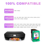 95 Ink Cartridge Replacement For Hp 95 95Xl Hp95 Fit For Hp Officejet 100 H470 150 6310 7210 7410 Deskjet 6940 6980 Photosmart C3180 375 2610 8150 Psc 1510 Prin