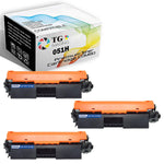3 Pack 051 Compatible 051H Toner Cartridge Crg 051H 3Xblack High Page Yield Black Used For Imageclass Lbp162Dw Mf264Dw Mf267Dw Mf269Dw Printers 2169C