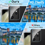 Compatible For Samsung Galaxy S21 Ultra Phone Case4 Pack Clear Silicone Case Magnetic Ring Kickstand Heavy Duty Case Designed For Samsung S21 Ultra 2 Camera Protector Black